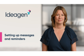 Setting up messages and reminders
