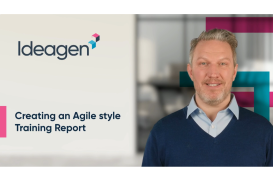 Creating an Agile style training report
