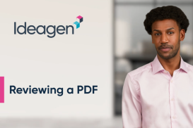 Reviewing a PDF