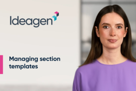 Managing section templates