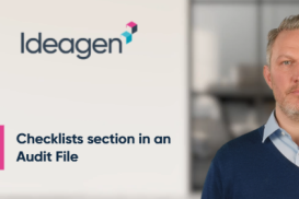 Checklists section in an Audit File