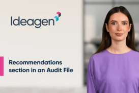 Recommendations section in an Audit File