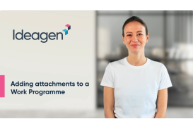 Adding attachments to a Work Programme