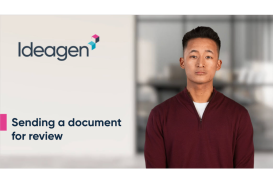 Sending a document for review