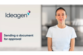Sending a document for approval