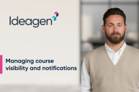 Managing course visibility and notifications