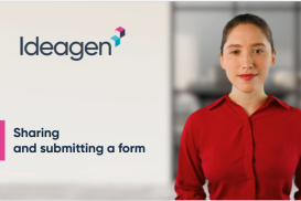 Sharing and submitting a form
