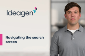 Navigating the search screen