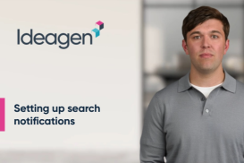 Setting up search notifications