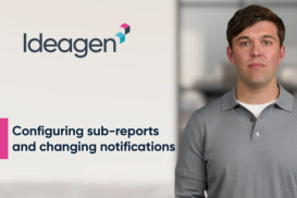 Configuring sub-reports and changing notifications
